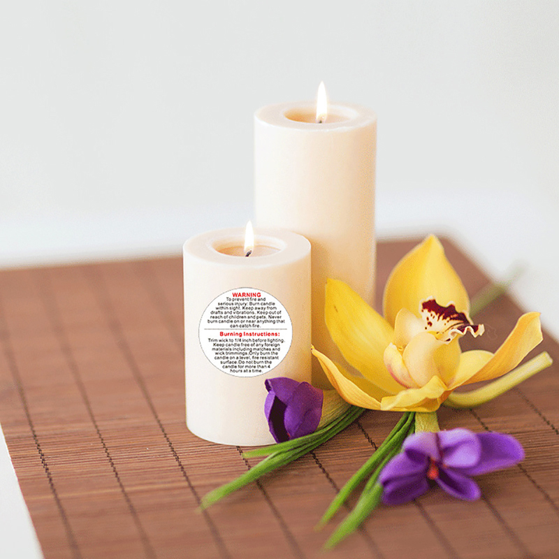 Candle Warning Label - 【Baru】 500 buah/roll Label Peringatan Lilin