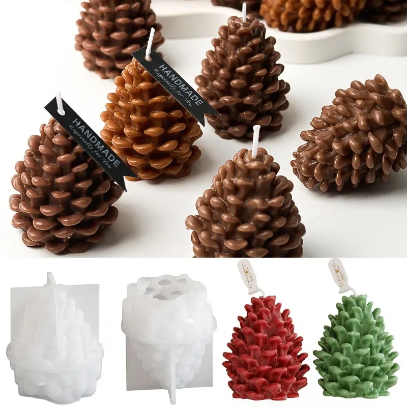 Candle Making Books For Beginners - Cetakan Lilin Silikon Kerucut Pinus 3D