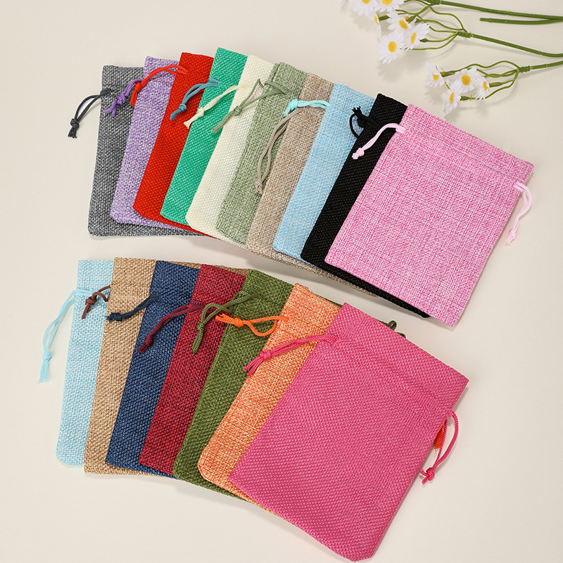 Jute Bag Packaging - 10/5 Buah Tas Hadiah Goni Alami