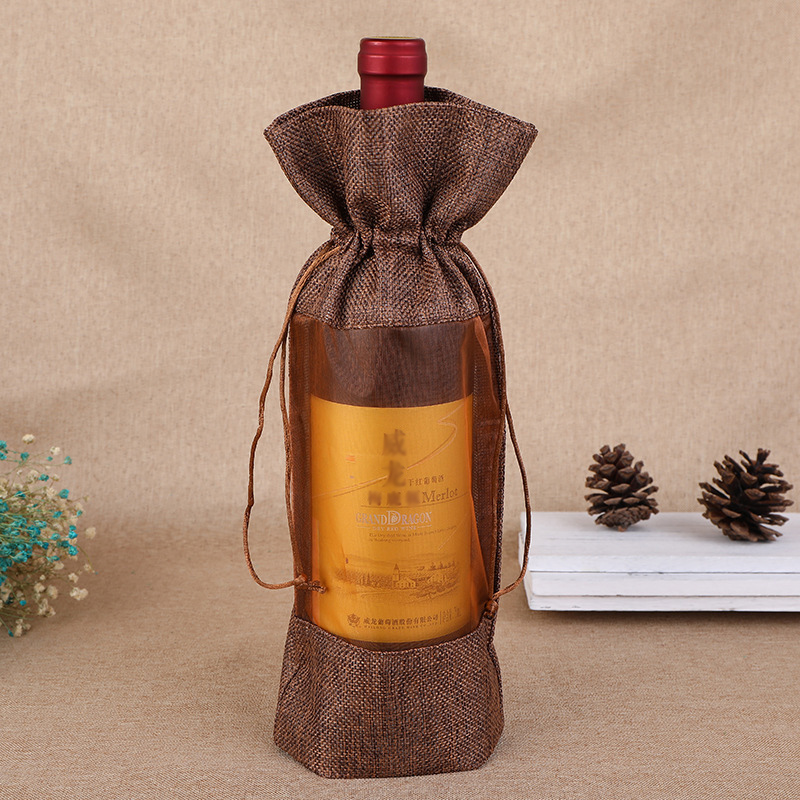 1 Buah Imitasi Rami Botol Angg - Jute Bag Packaging ulasan dan harga