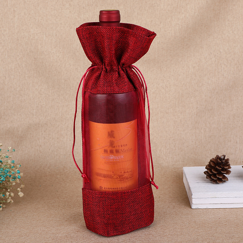 1 Buah Imitasi Rami Botol Angg - Jute Bag Packaging ulasan dan harga
