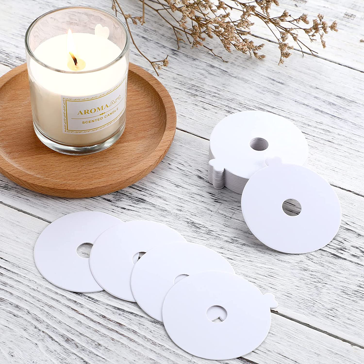 100 Buah Pelindung Debu Lilin  - Candle Warning Label ulasan dan harga