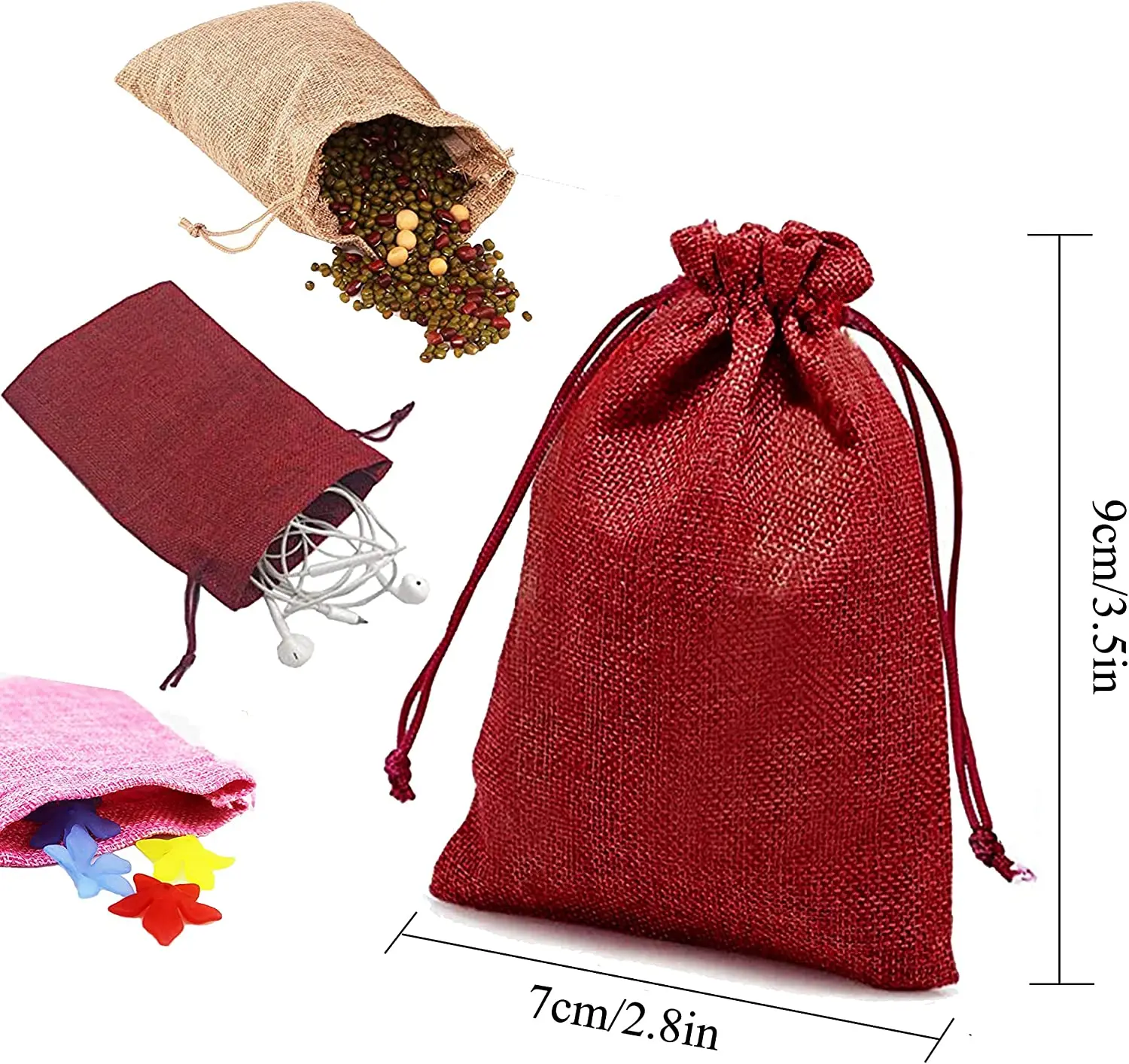 10/5 buah tas goni alami tali  - Jute Bag Packaging ulasan dan harga
