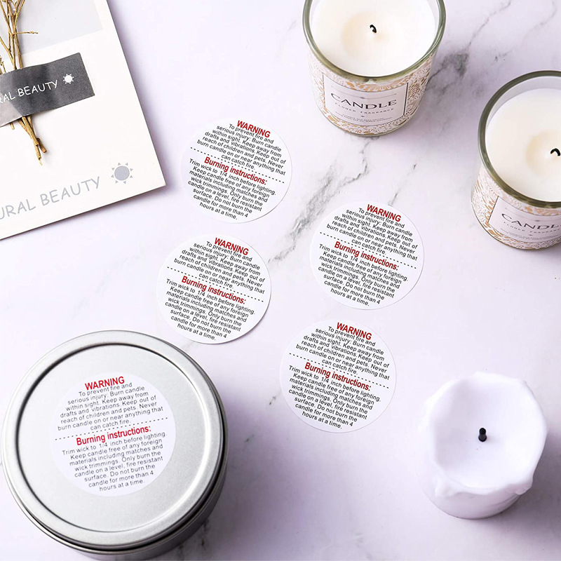 500/1000pcs Label Peringatan L - Candle Warning Label ulasan dan harga