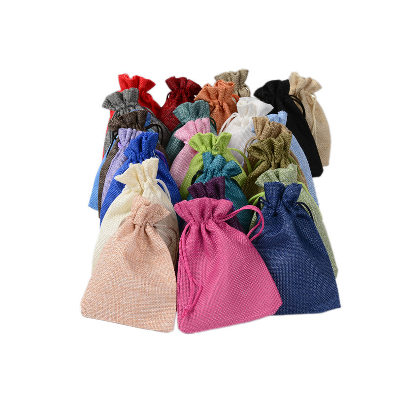 50 Buah Kantong Serut Linen Ju - Jute Bag Packaging ulasan dan harga