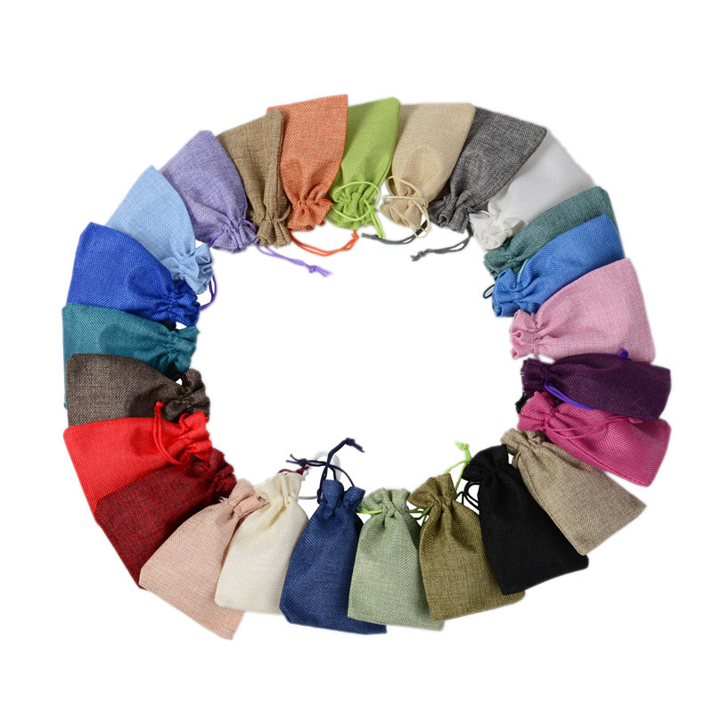 50 Buah Kantong Serut Linen Ju - Jute Bag Packaging ulasan dan harga