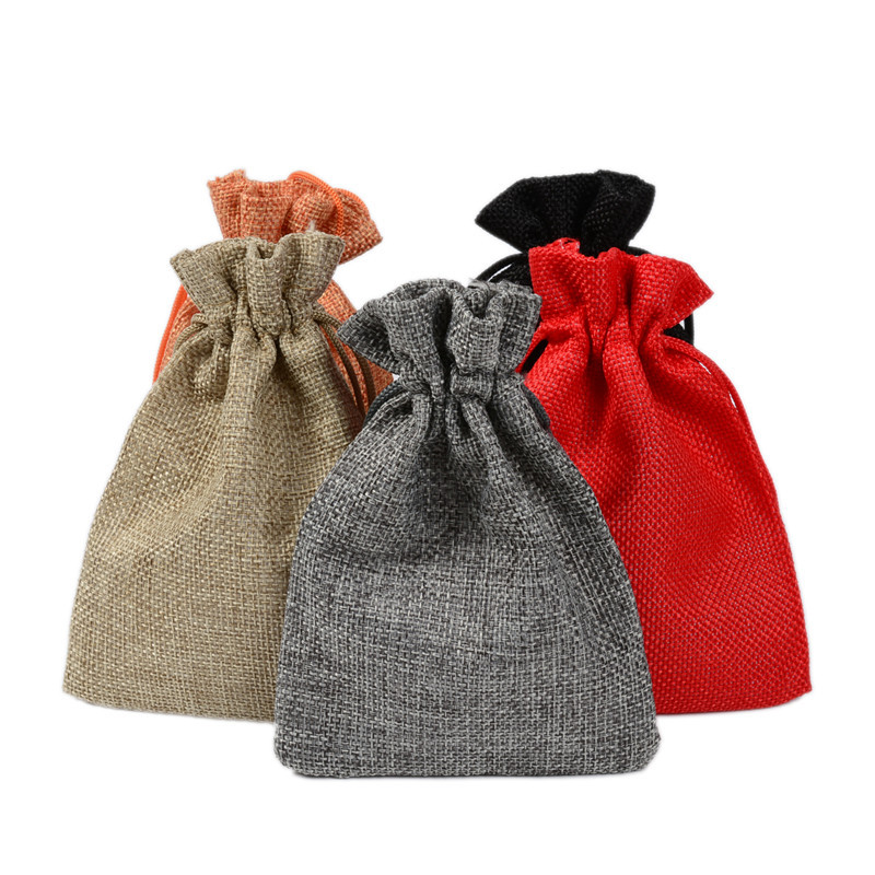 50 Buah Kantong Serut Linen Ju - Jute Bag Packaging ulasan dan harga