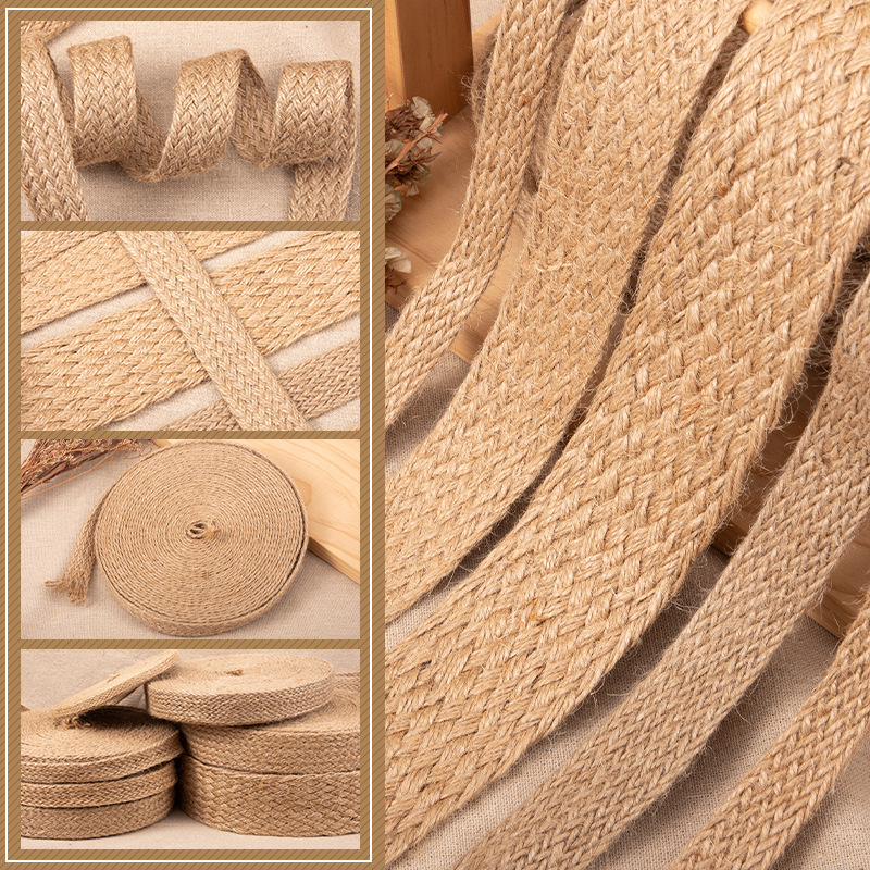 Tali Jute Kepang Pipih 10M/Rol - Jute Bag Packaging ulasan dan harga