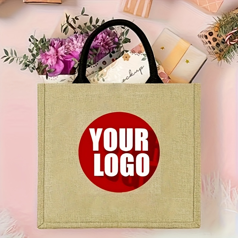 Tas Tote Jute Custom, Ukuran B - Jute Bag Packaging ulasan dan harga