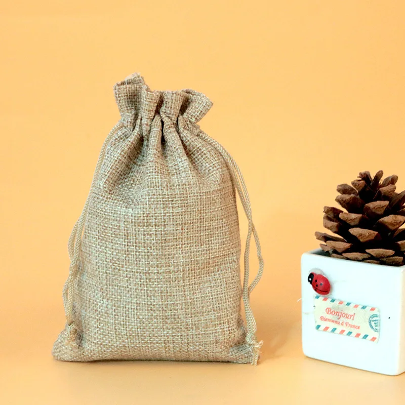 50 Buah/Lot 7X9 9X12 10X14 13X - Jute Bag Packaging ulasan dan harga