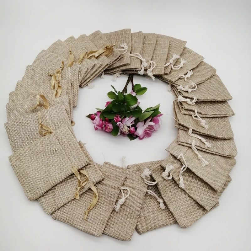 100 Buah Tas Goni Katun Pita S - Jute Bag Packaging ulasan dan harga