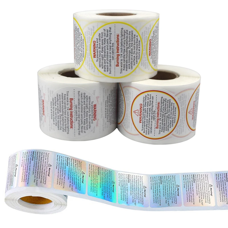 500 buah Label peringatan lili - Candle Warning Label ulasan dan harga