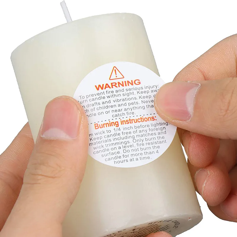 500 buah Label peringatan lili - Candle Warning Label ulasan dan harga