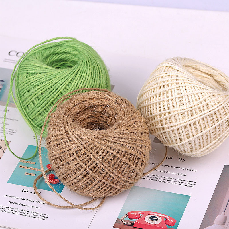 Tali Jute Alami DIY 2mm 50M/Ro - Jute Bag Packaging ulasan dan harga