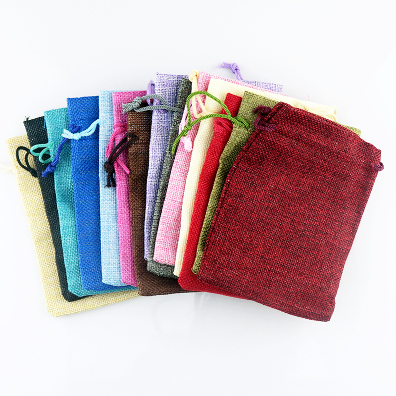 50pc/lot 7x9 9x12 10x14 13x18  - Jute Bag Packaging ulasan dan harga