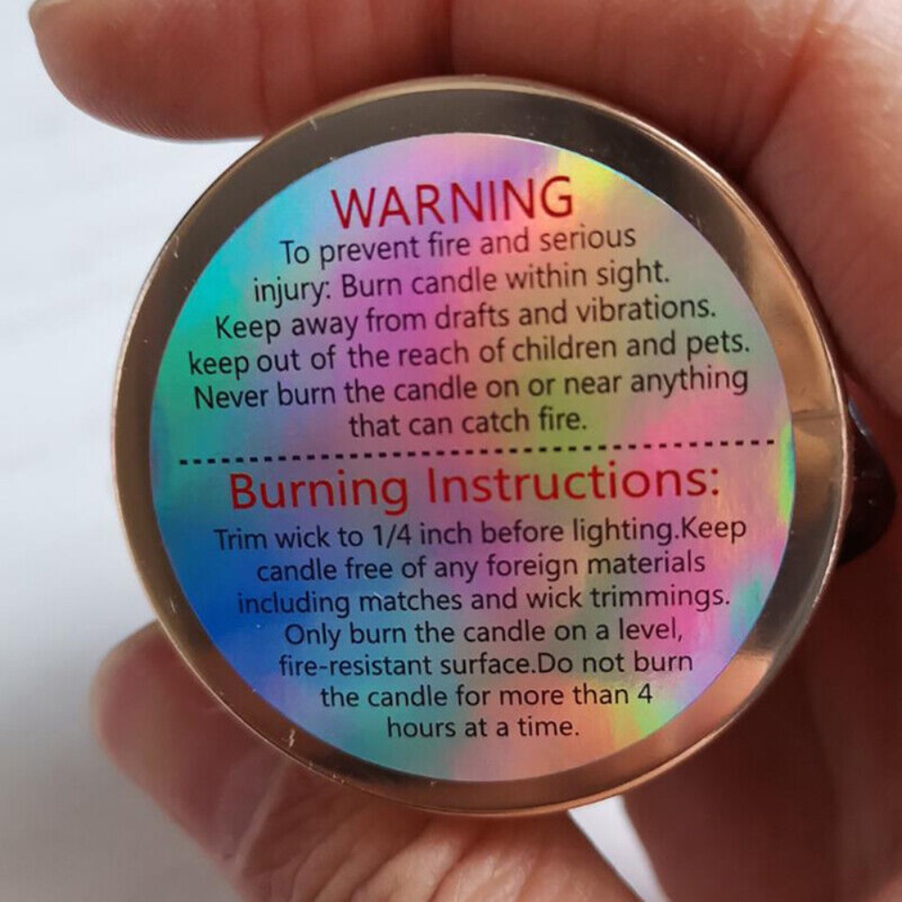 Label Perekat Diri Stiker Peri - Candle Warning Label ulasan dan harga
