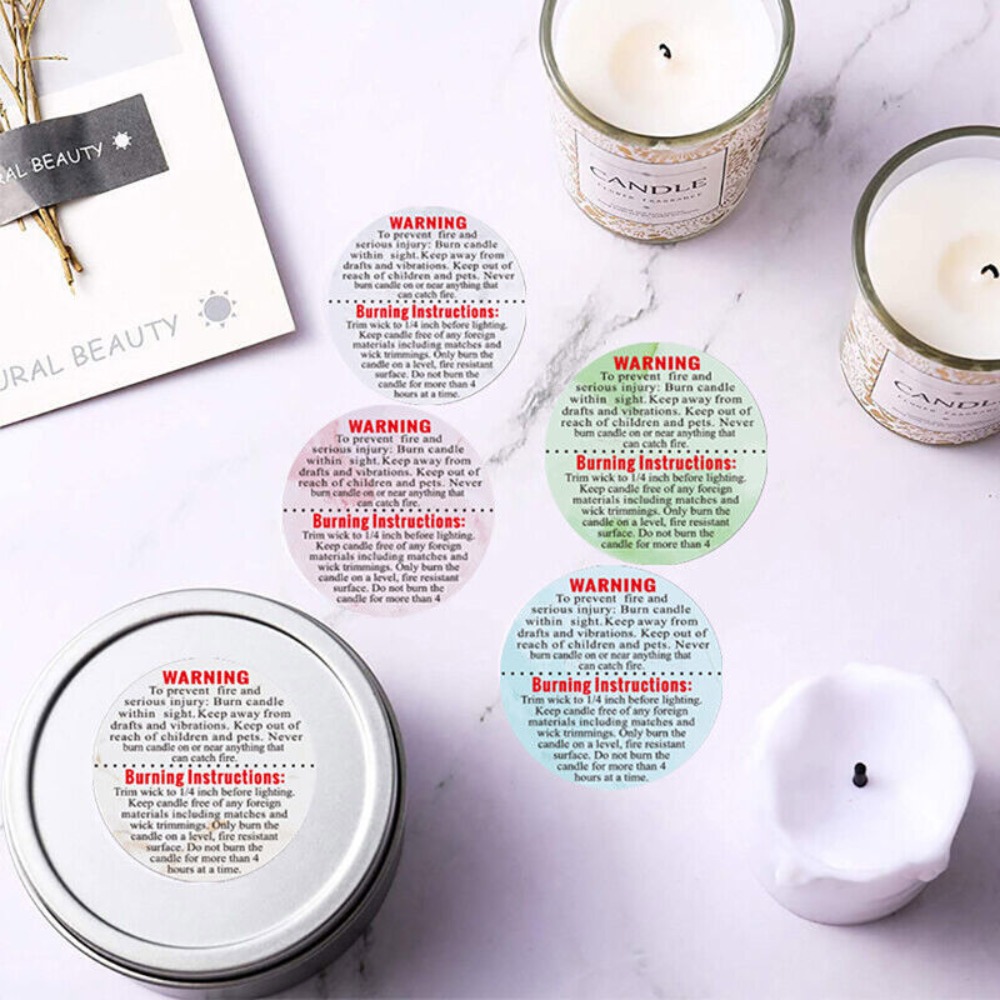 Label Perekat Diri Stiker Peri - Candle Warning Label ulasan dan harga