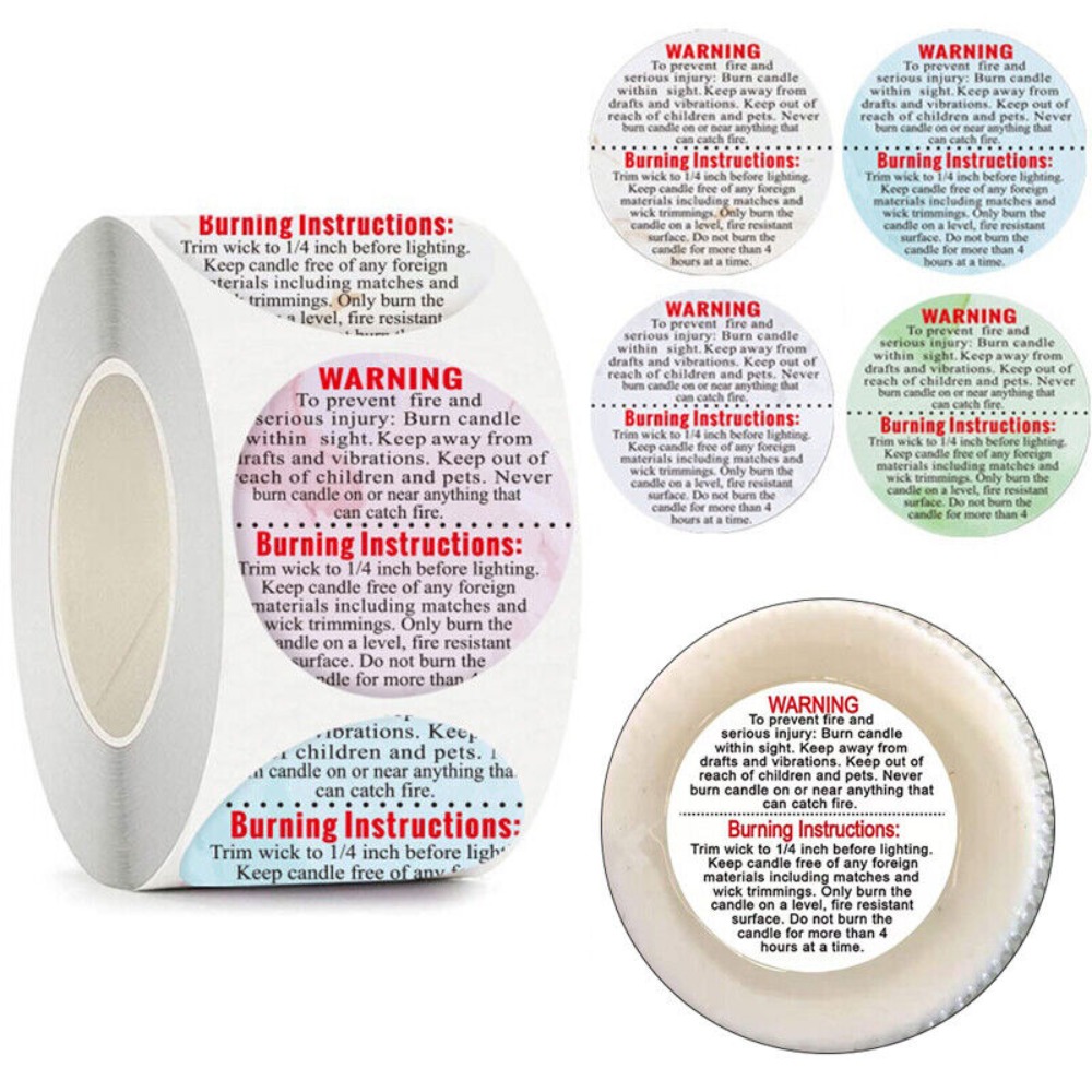 Label Perekat Sendiri untuk Wa - Candle Warning Label ulasan dan harga