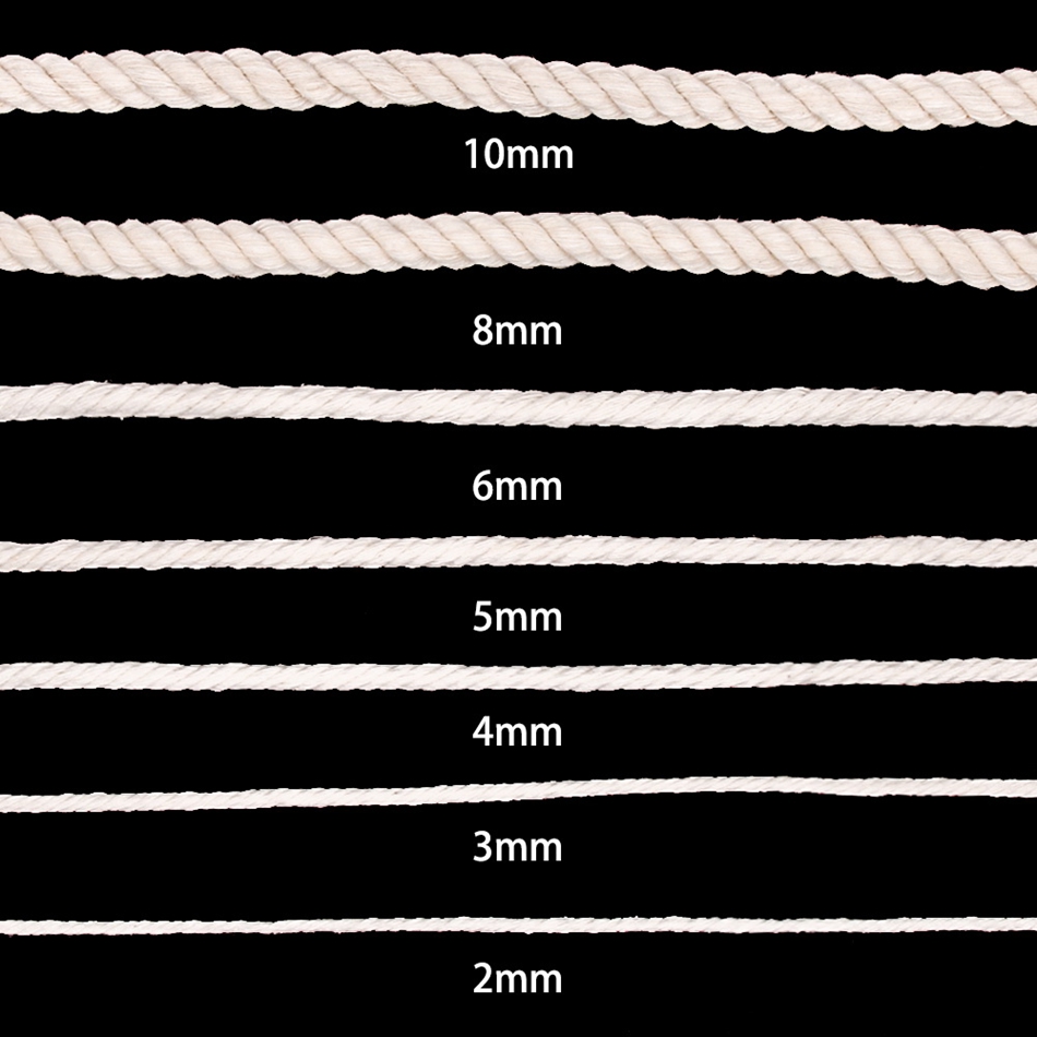 1Mm-10Mm 100% Katun Macrame Ta - Jute Bag Packaging ulasan dan harga